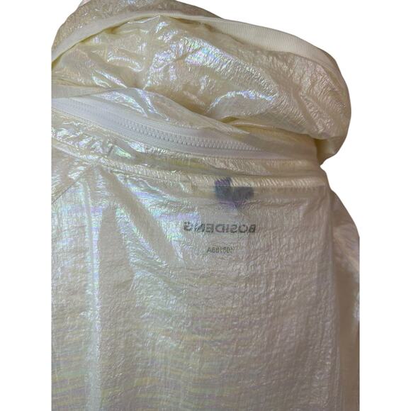 Bosideng Clear Lightweight Rain Jacket with Hood & Adjustable Sleevees sz S - Picture 7 of 13